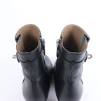 Hermès Saint Germain Leather Ankle Boots in Black, size 36