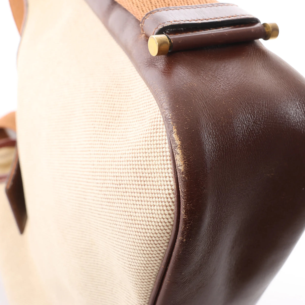 Hermes Sako Toile H Shoulder Bag in Brown ○O:1985