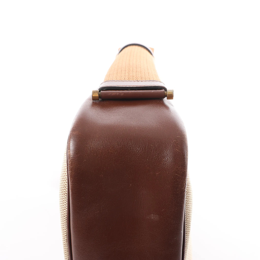 Hermes Sako Toile H Shoulder Bag in Brown ○O:1985