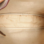 Hermes Sako Toile H Shoulder Bag in Brown ○O:1985