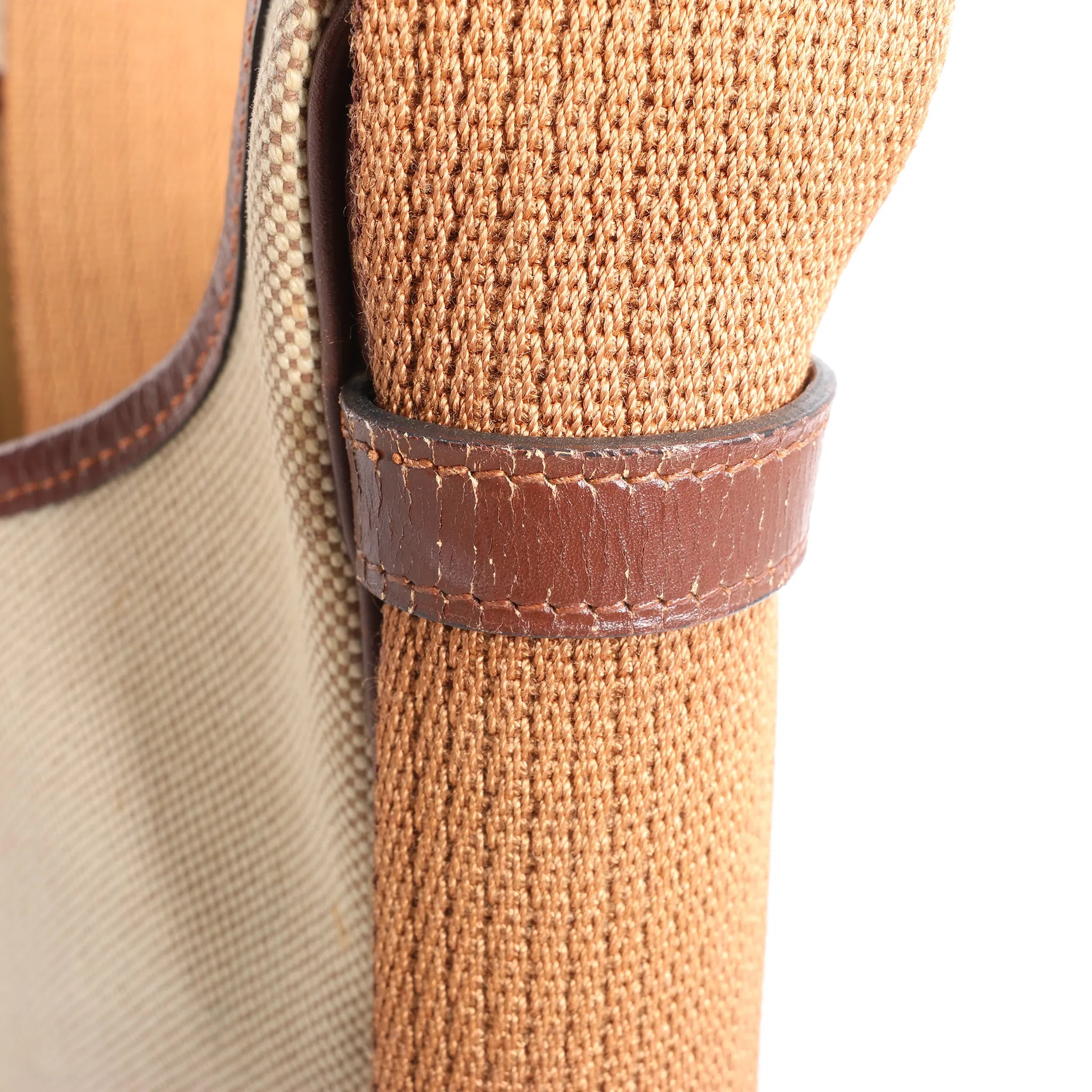 Hermes Sako Toile H Shoulder Bag in Brown ○O:1985