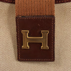Hermes Sako Toile H Shoulder Bag in Brown ○O:1985