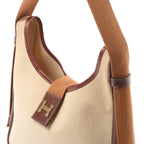 Hermes Sako Toile H Shoulder Bag in Brown ○O:1985