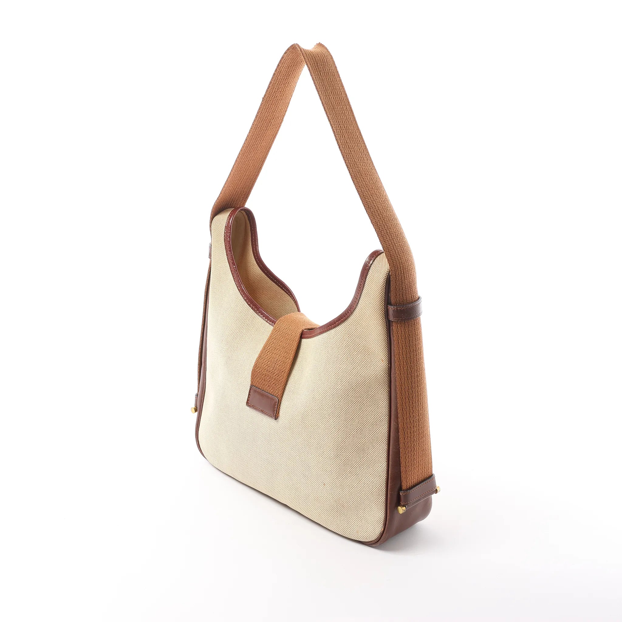 Hermes Sako Toile H Shoulder Bag in Brown ○O:1985