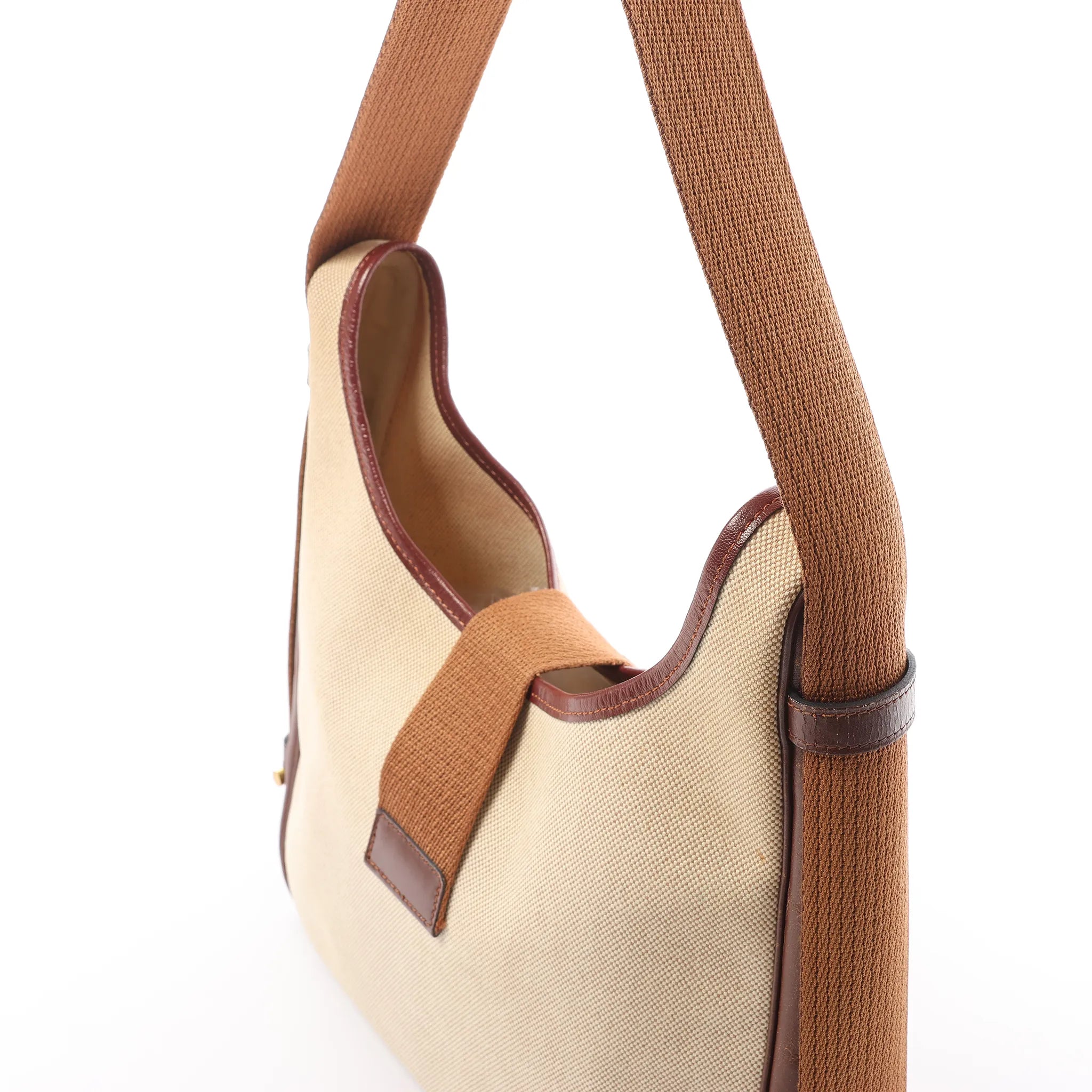 Hermes Sako Toile H Shoulder Bag in Brown ○O:1985