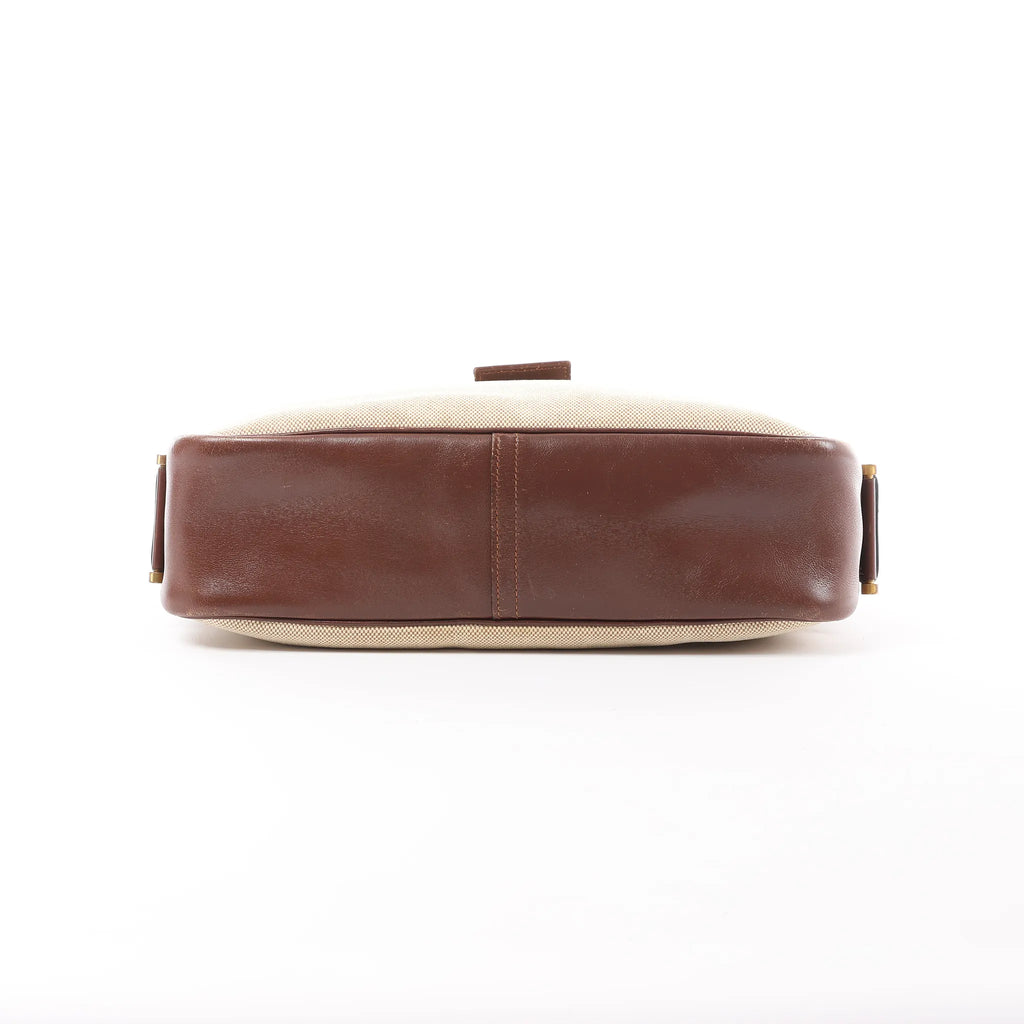 Hermes Sako Toile H Shoulder Bag in Brown ○O:1985