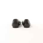Hermès Serie Button Punching Sack Leather Ballet Flats un Black, Size 39 EU