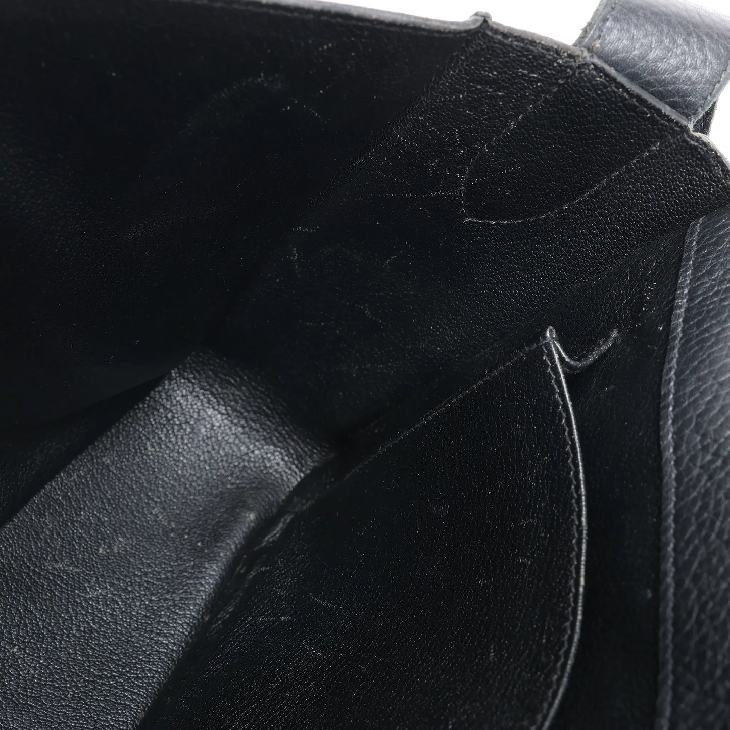 HERMES Steve Caporal 27 Taurillon Clemence in Black and Silver Metal Fittings Crossbody Bag  X: 2016