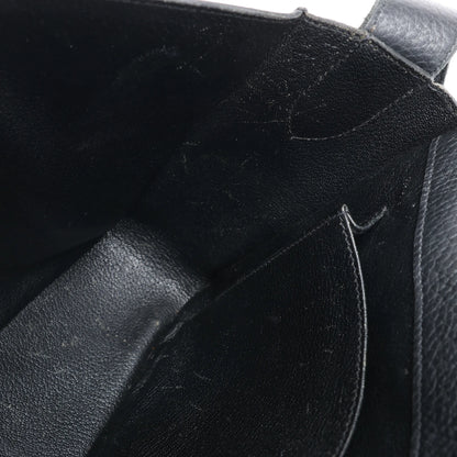 HERMES Steve Caporal 27 Taurillon Clemence in Black and Silver Metal Fittings Crossbody Bag  X: 2016