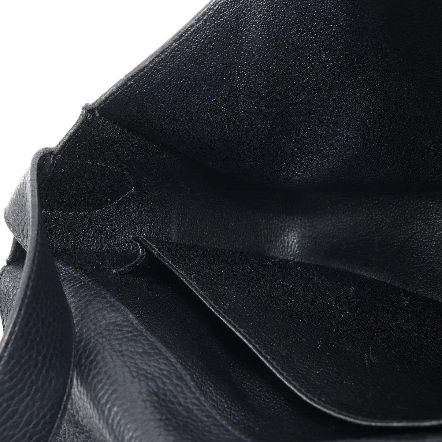 HERMES Steve Caporal 27 Taurillon Clemence in Black and Silver Metal Fittings Crossbody Bag  X: 2016