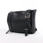 HERMES Steve Caporal 27 Taurillon Clemence in Black and Silver Metal Fittings Crossbody Bag  X: 2016