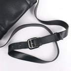 HERMES Steve Caporal 27 Taurillon Clemence in Black and Silver Metal Fittings Crossbody Bag  X: 2016