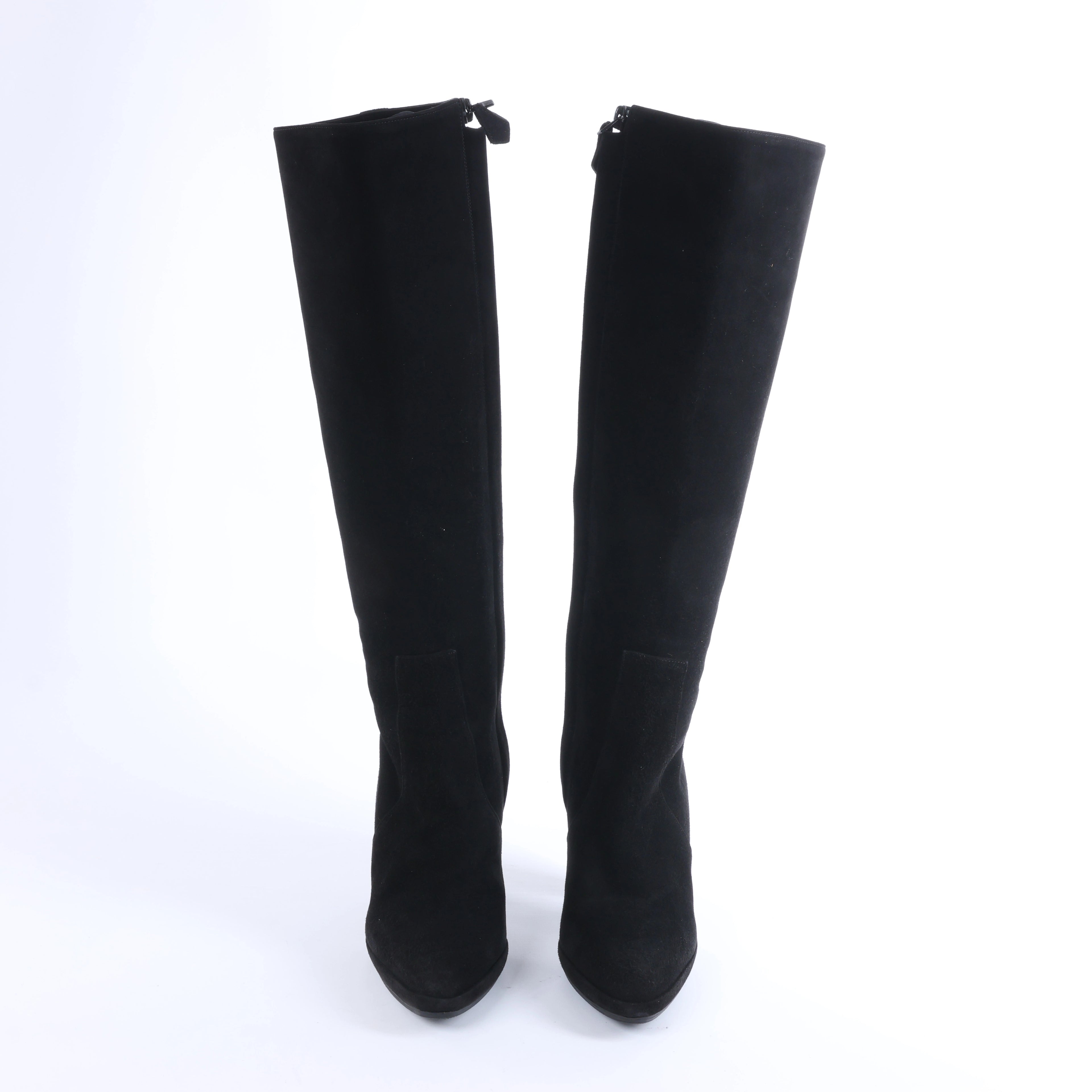 Botas largas de ante Hermes en marrón, talla 37.5 UE