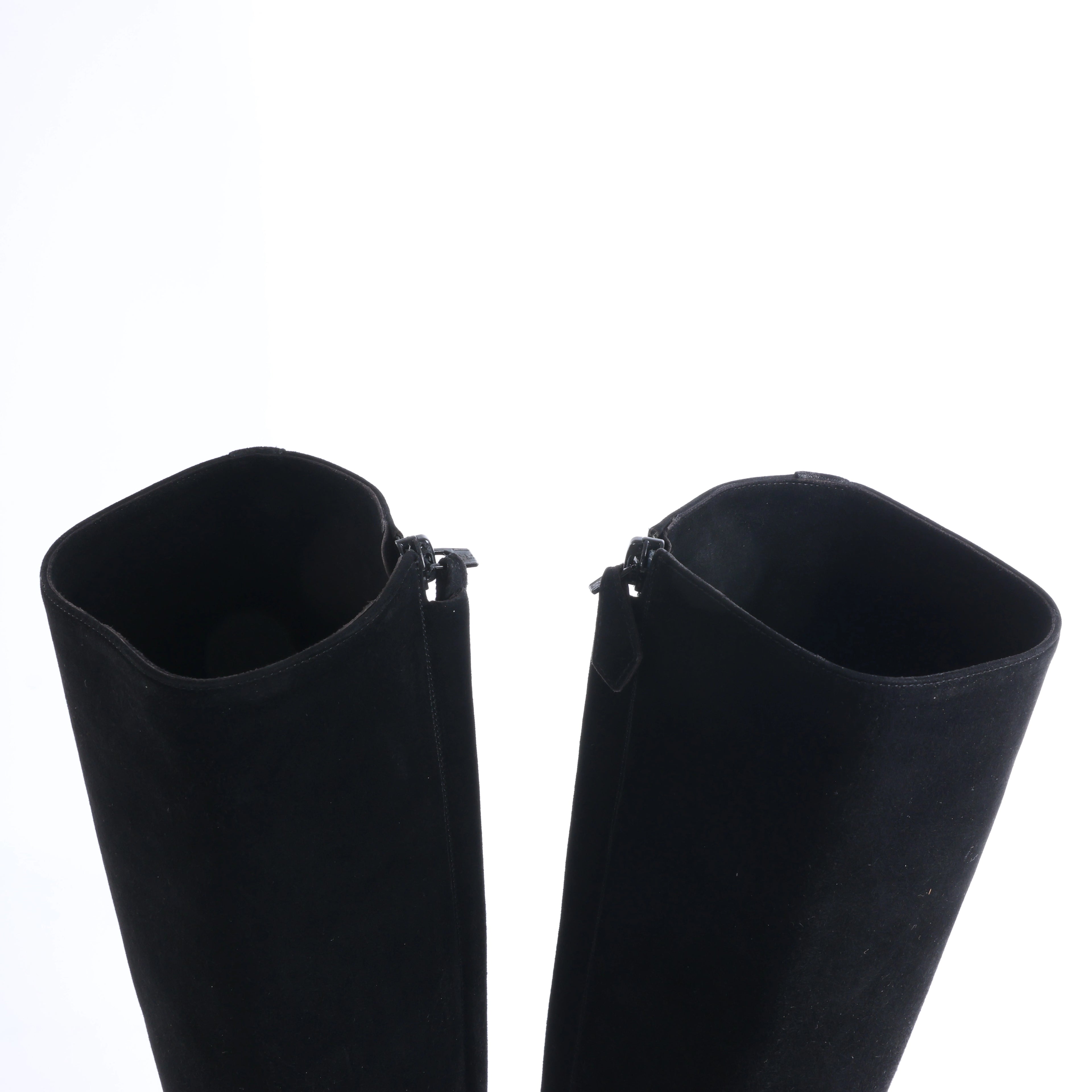 Botas largas de ante Hermes en marrón, talla 37.5 UE
