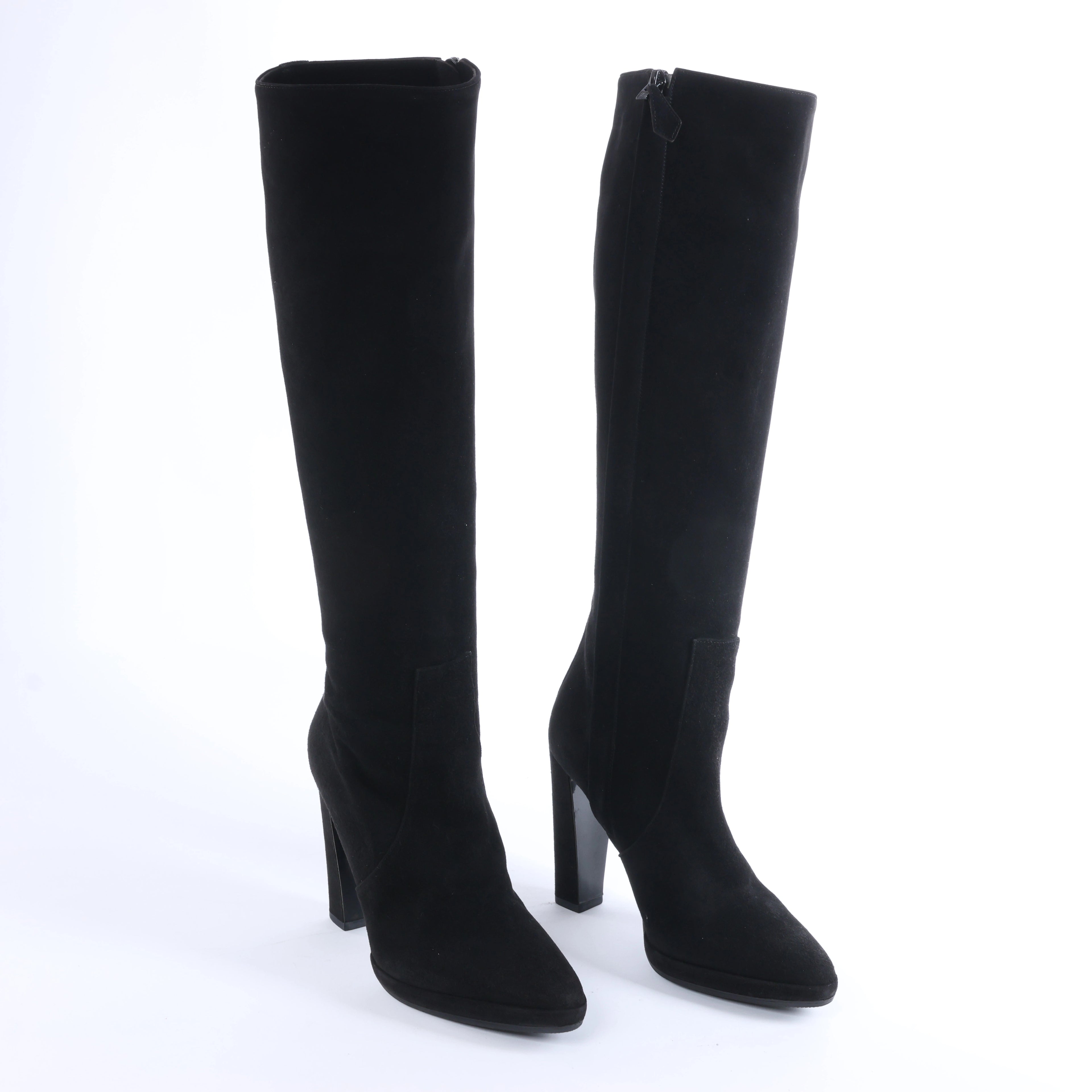 Botas largas de ante Hermes en marrón, talla 37.5 UE