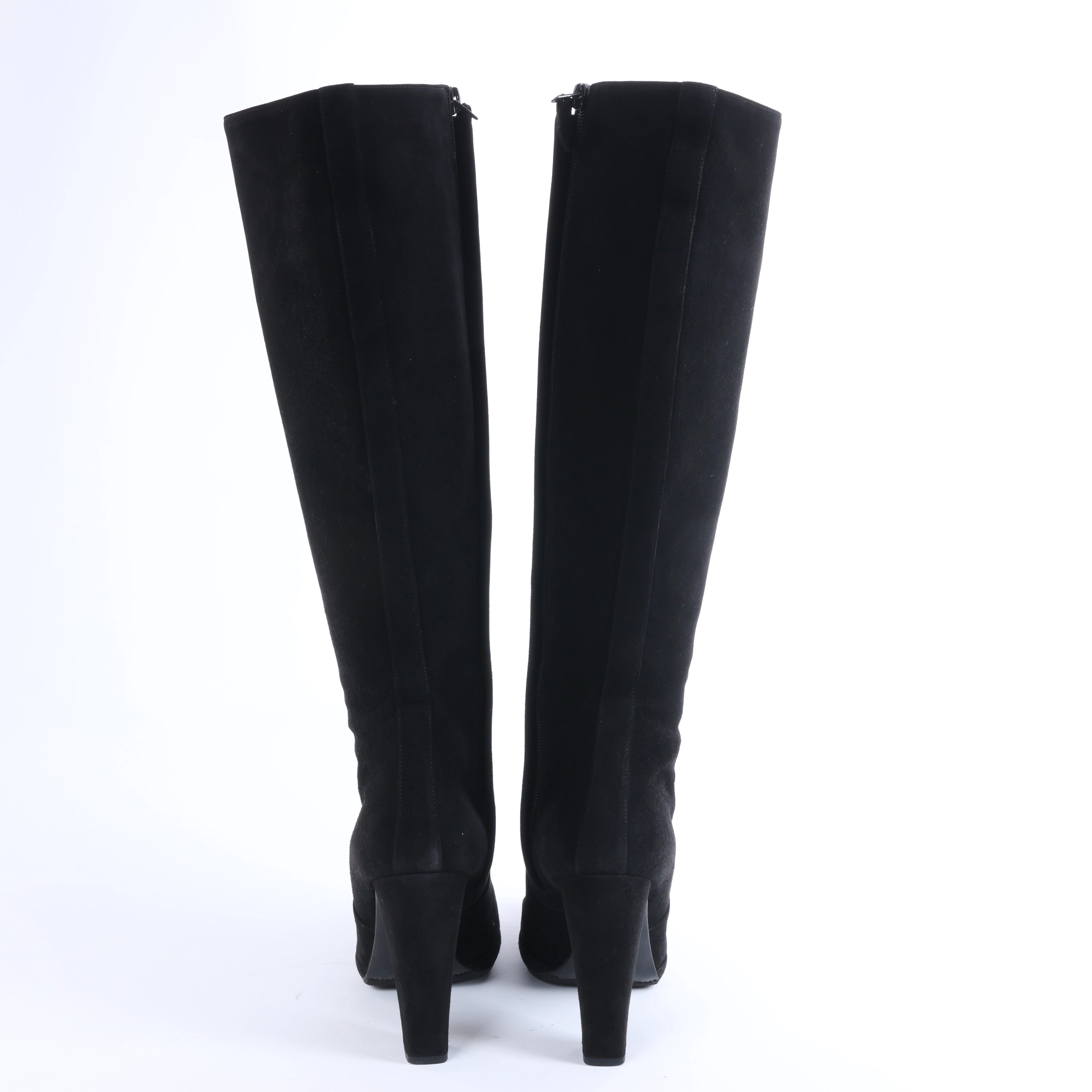 Botas largas de ante Hermes en marrón, talla 37.5 UE