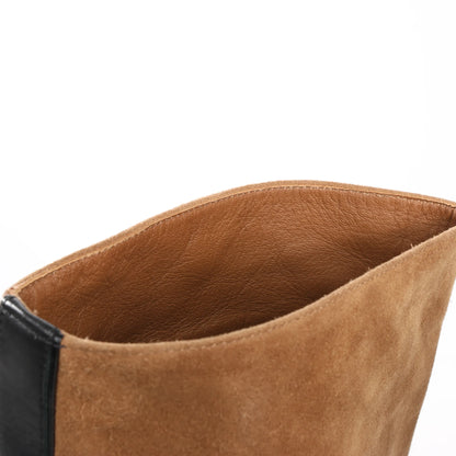Hermes Suede Long Boots in Brown, Size 37.5 EU