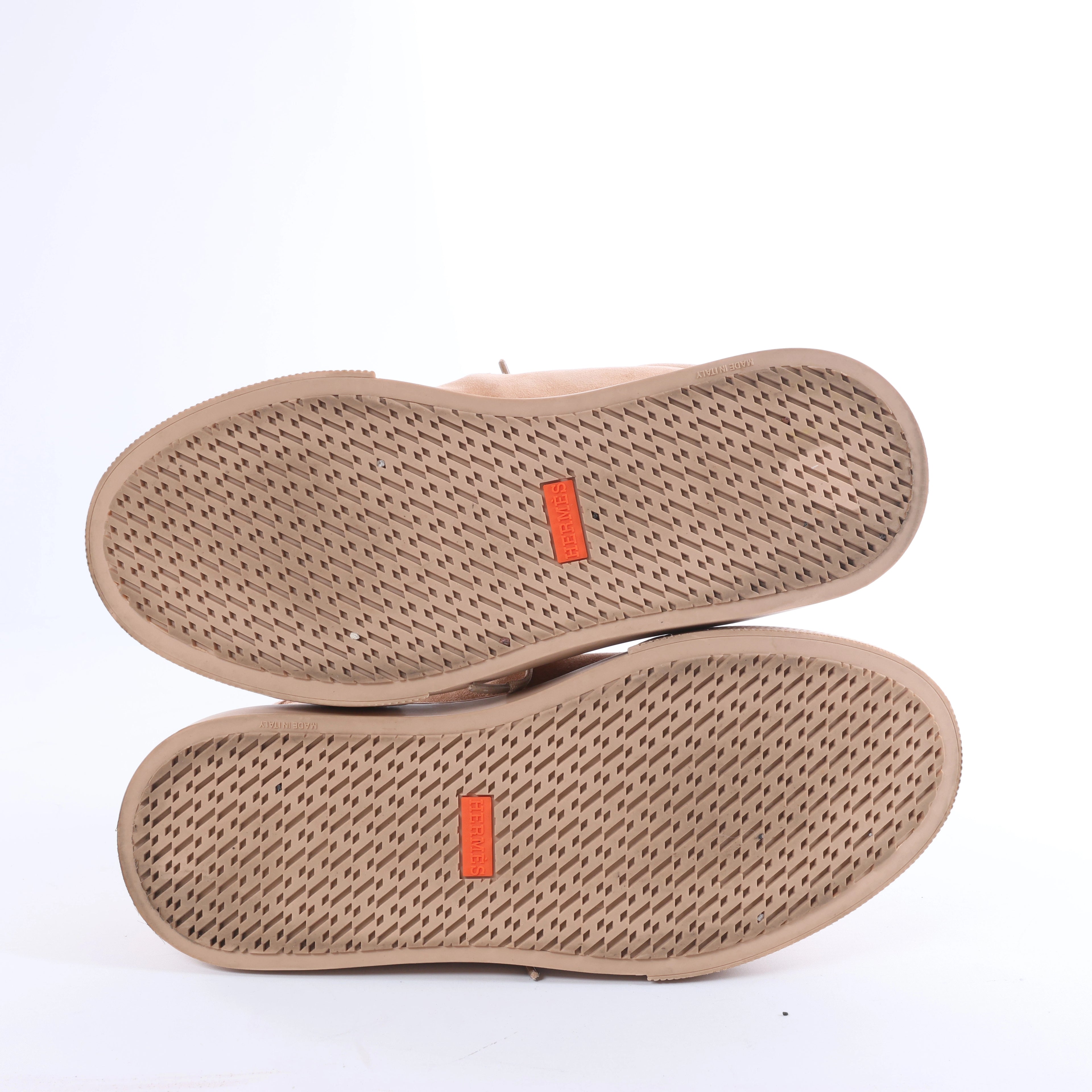 Hermès Day Suede Sneakers in Beige RG222181Z, Size EU 37