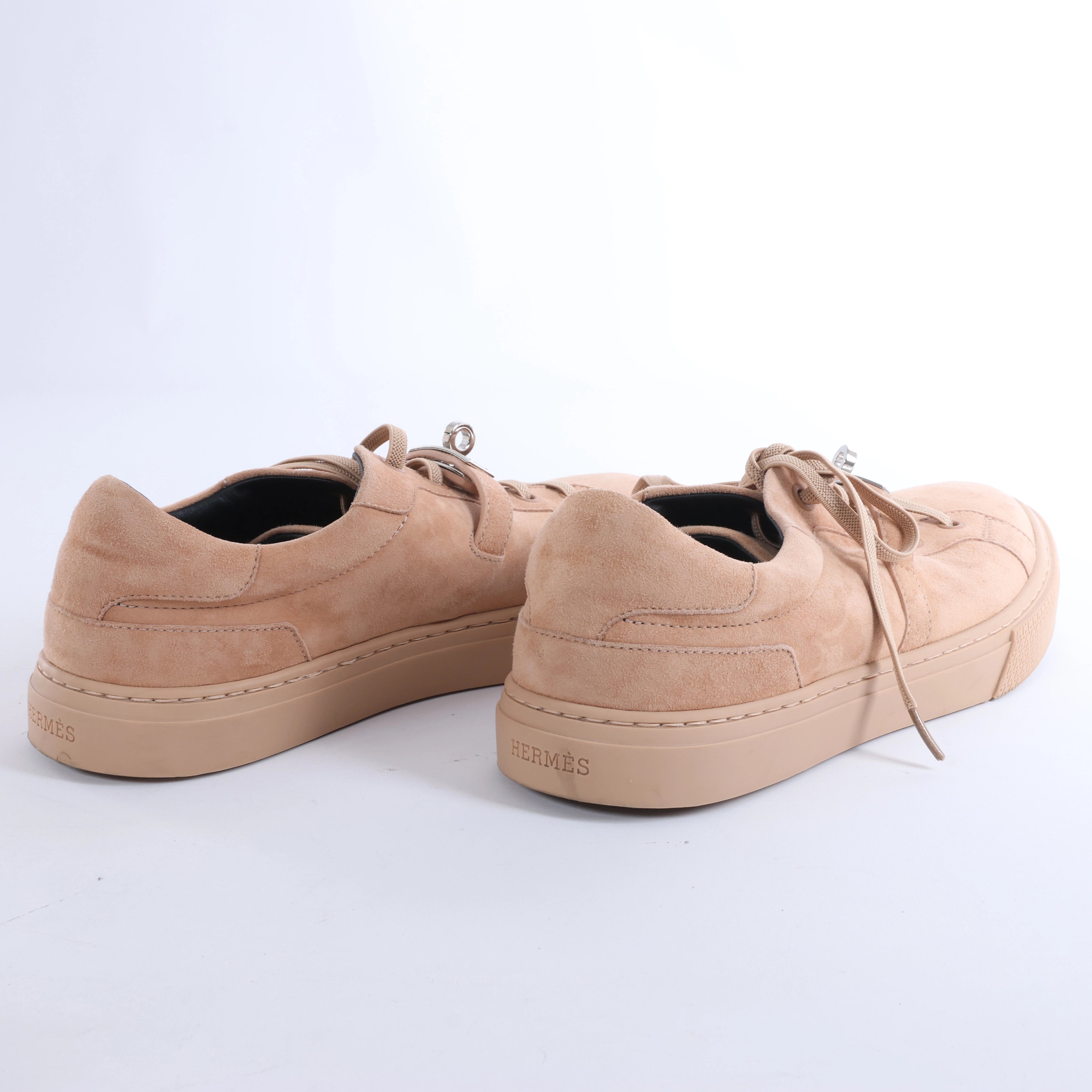 Hermès Day Suede Sneakers in Beige RG222181Z, Size EU 37