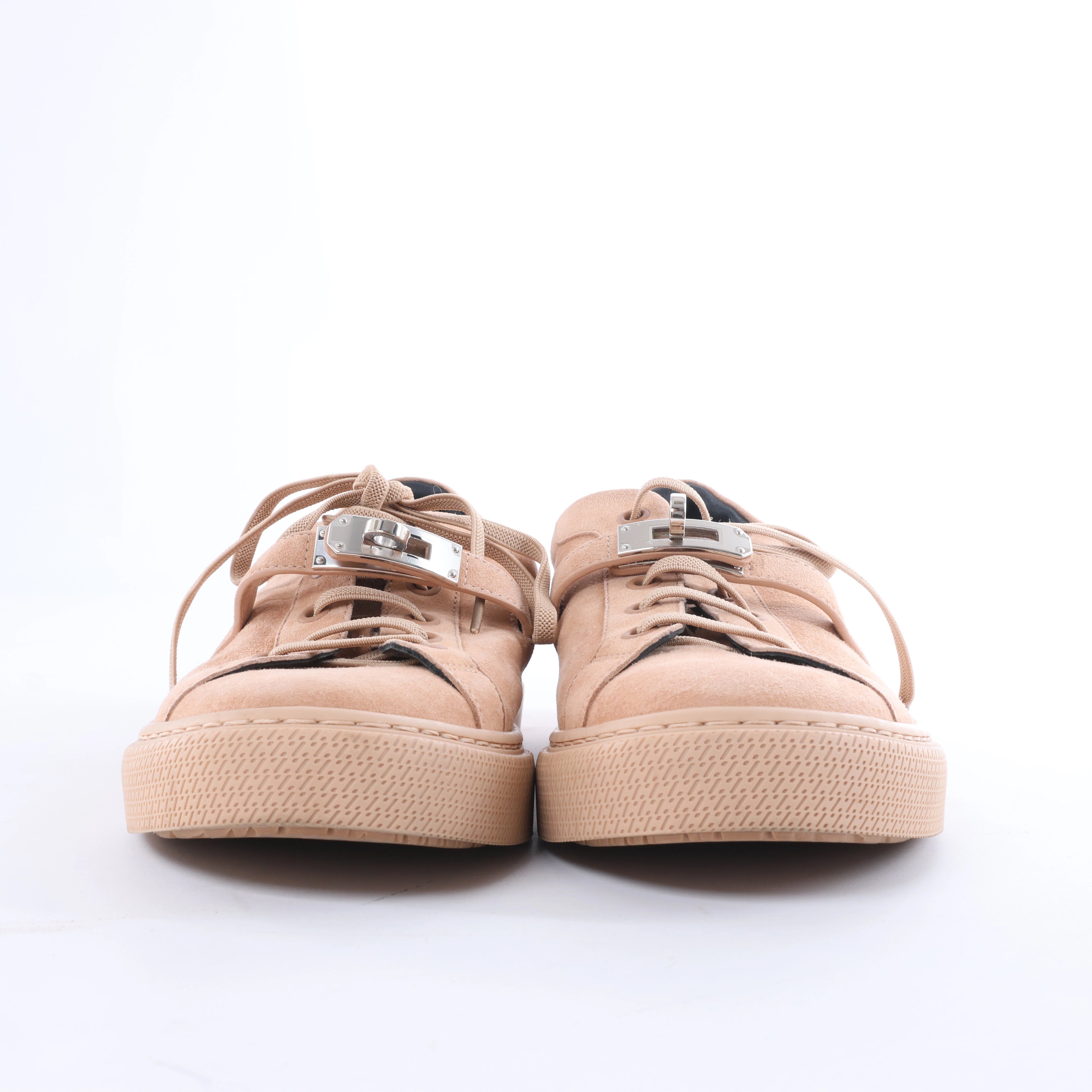 Hermès Day Suede Sneakers in Beige RG222181Z, Size EU 37