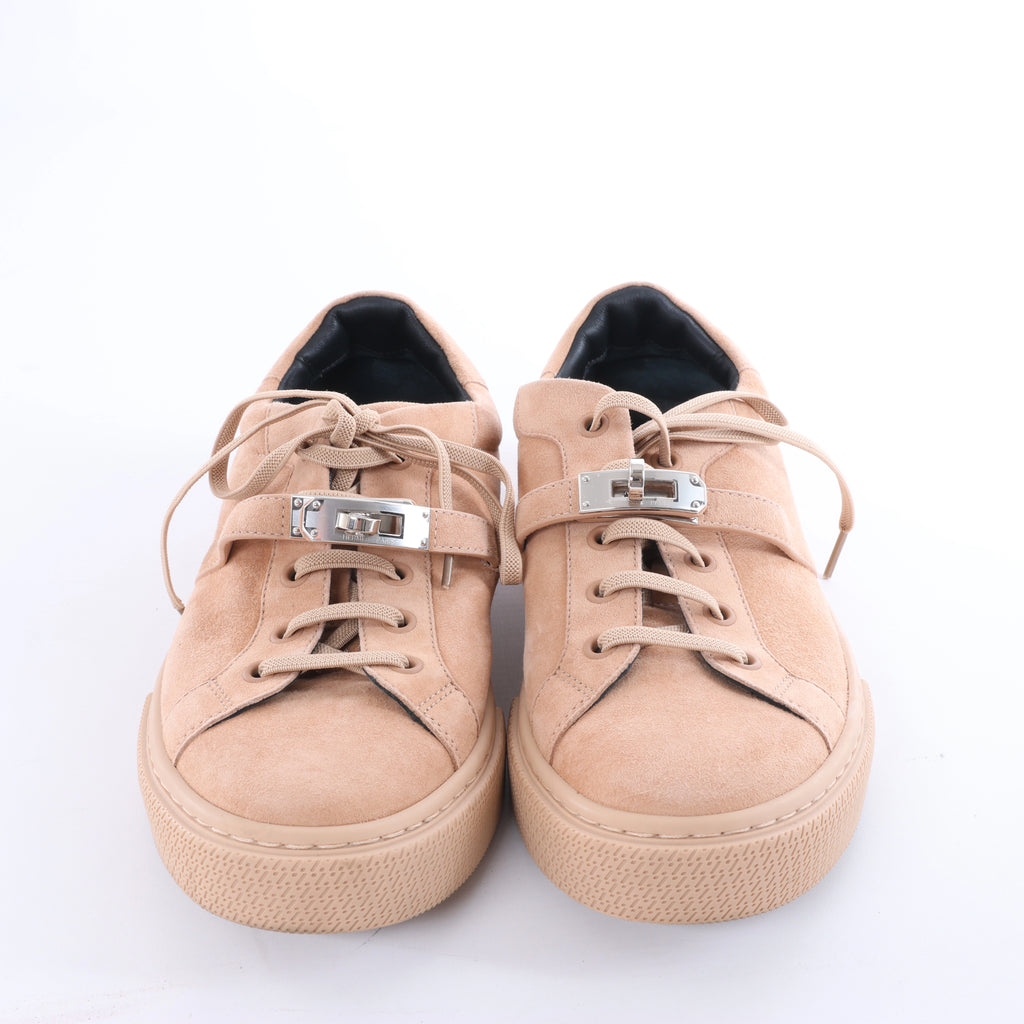 Hermès Day Suede Sneakers in Beige RG222181Z, Size EU 37