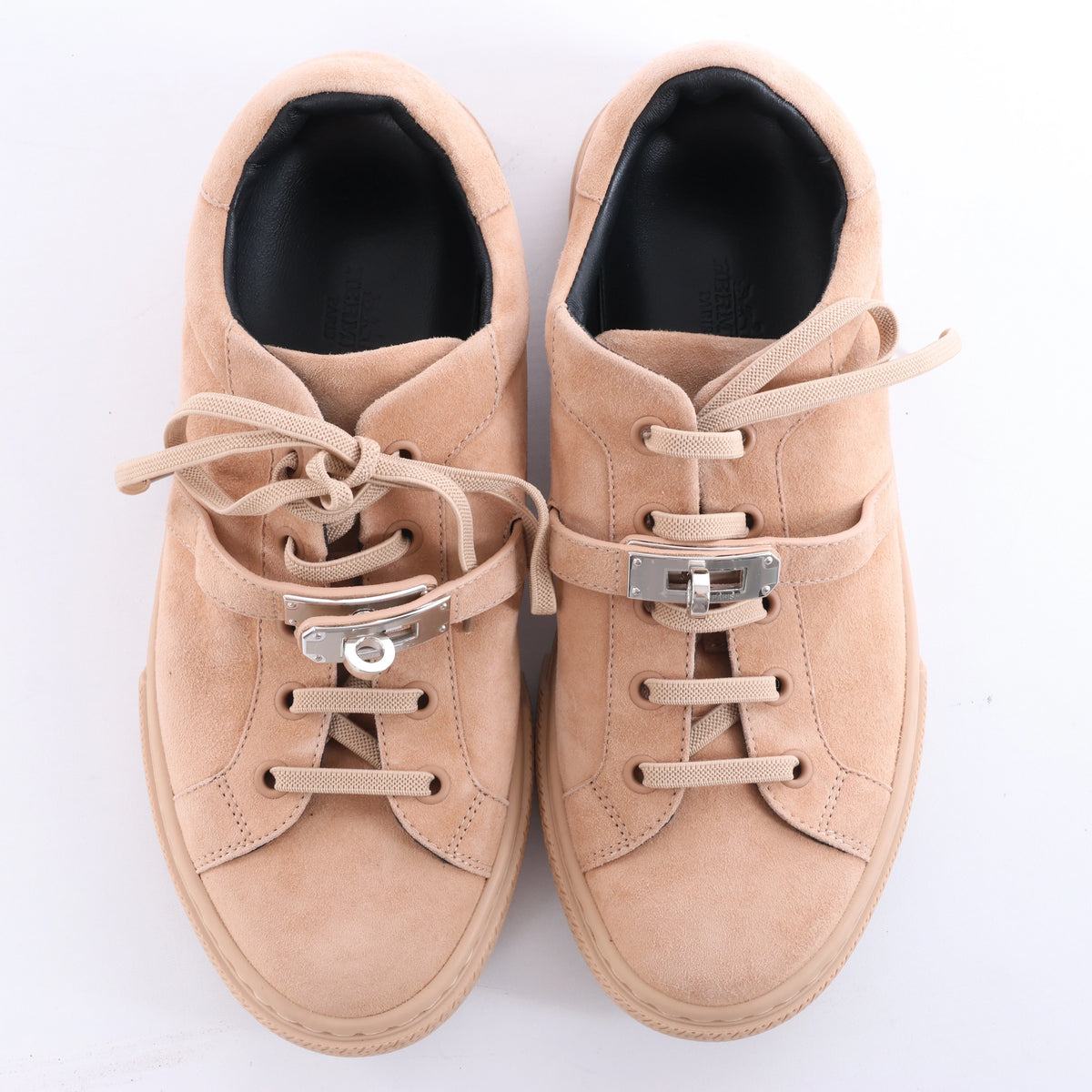 Hermès Day Suede Sneakers in Beige RG222181Z, Size EU 37