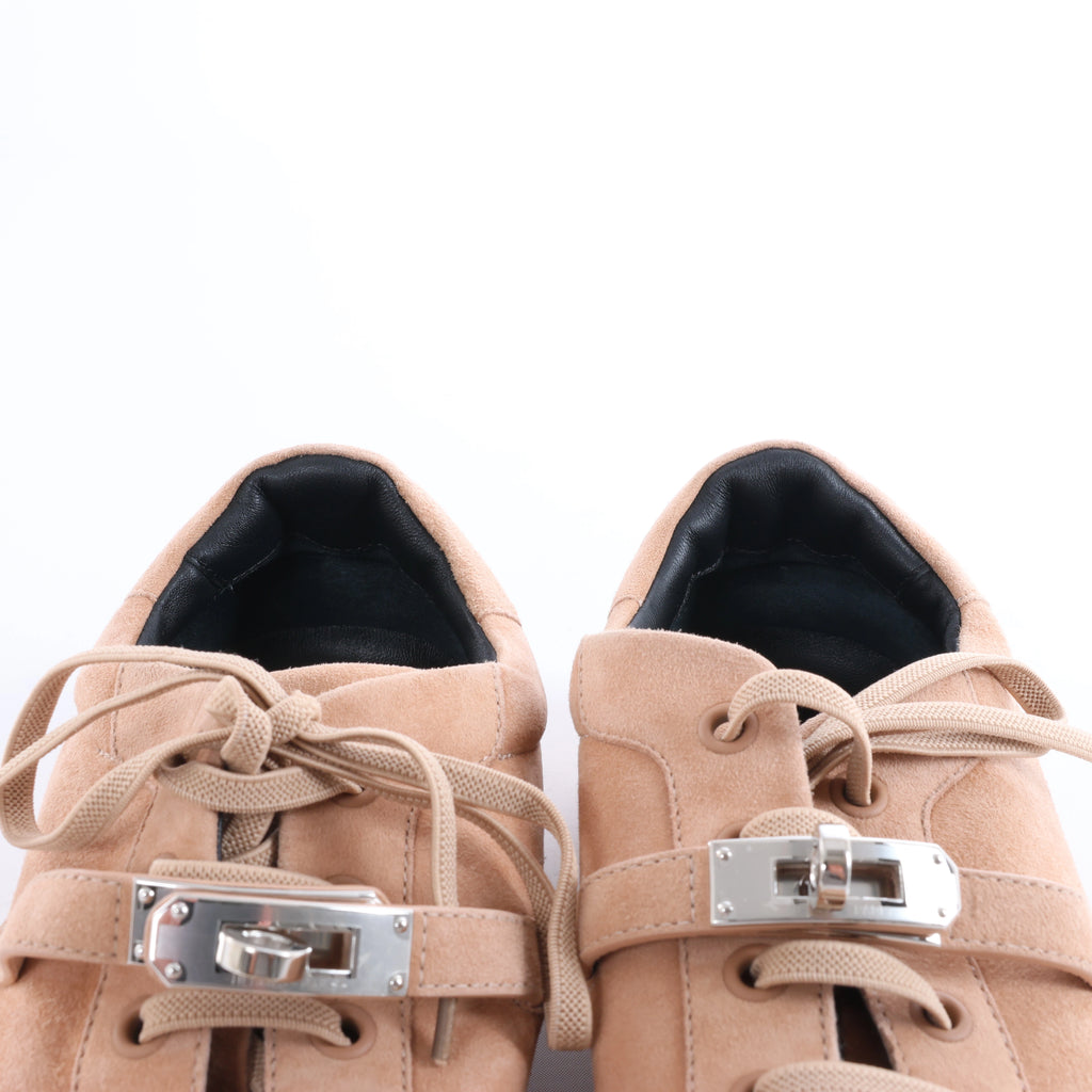 Hermès Day Suede Sneakers in Beige RG222181Z, Size EU 37