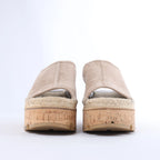 Hermès Suede Wedge Sole Espadrilles Sandals in Beige SL221030Z, Size EU 37