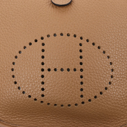 Hermès Evelyne Taurillon Clemence Maxi Quadrille TPM Chai Shoulder bag U:2022