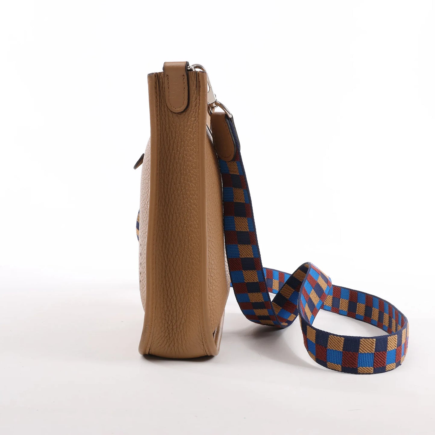 Hermès Evelyne Taurillon Clemence Maxi Quadrille TPM Chai Shoulder bag U:2022