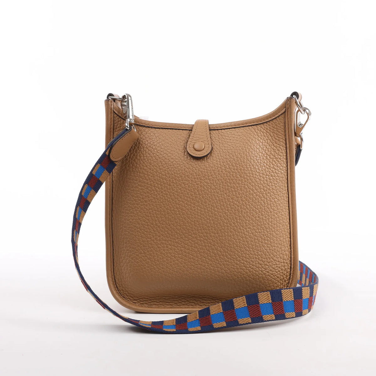 Hermès Evelyne Taurillon Clemence Maxi Quadrille TPM Chai Shoulder bag U:2022