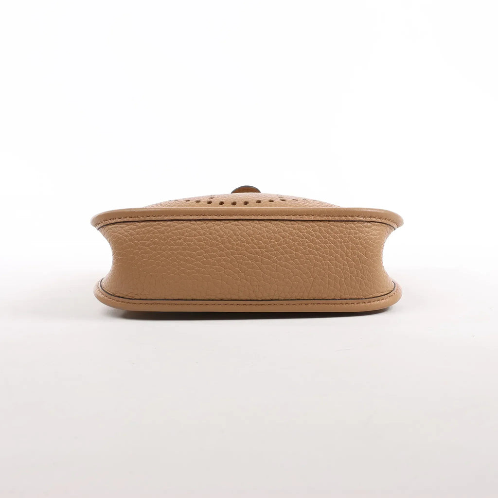 Hermès Evelyne Taurillon Clemence Maxi Quadrille TPM Chai Shoulder bag U:2022