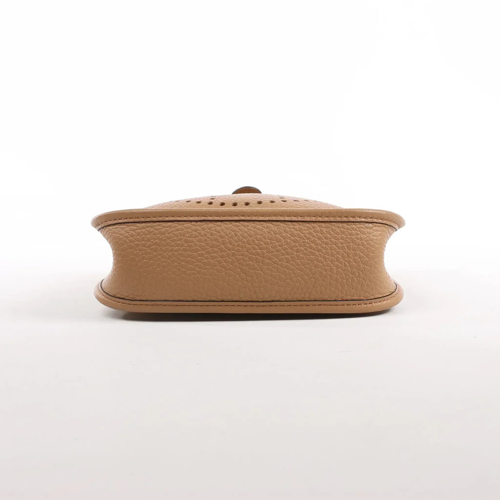 Hermès Evelyne Taurillon Clemence Maxi Quadrille TPM Chai Shoulder bag U:2022