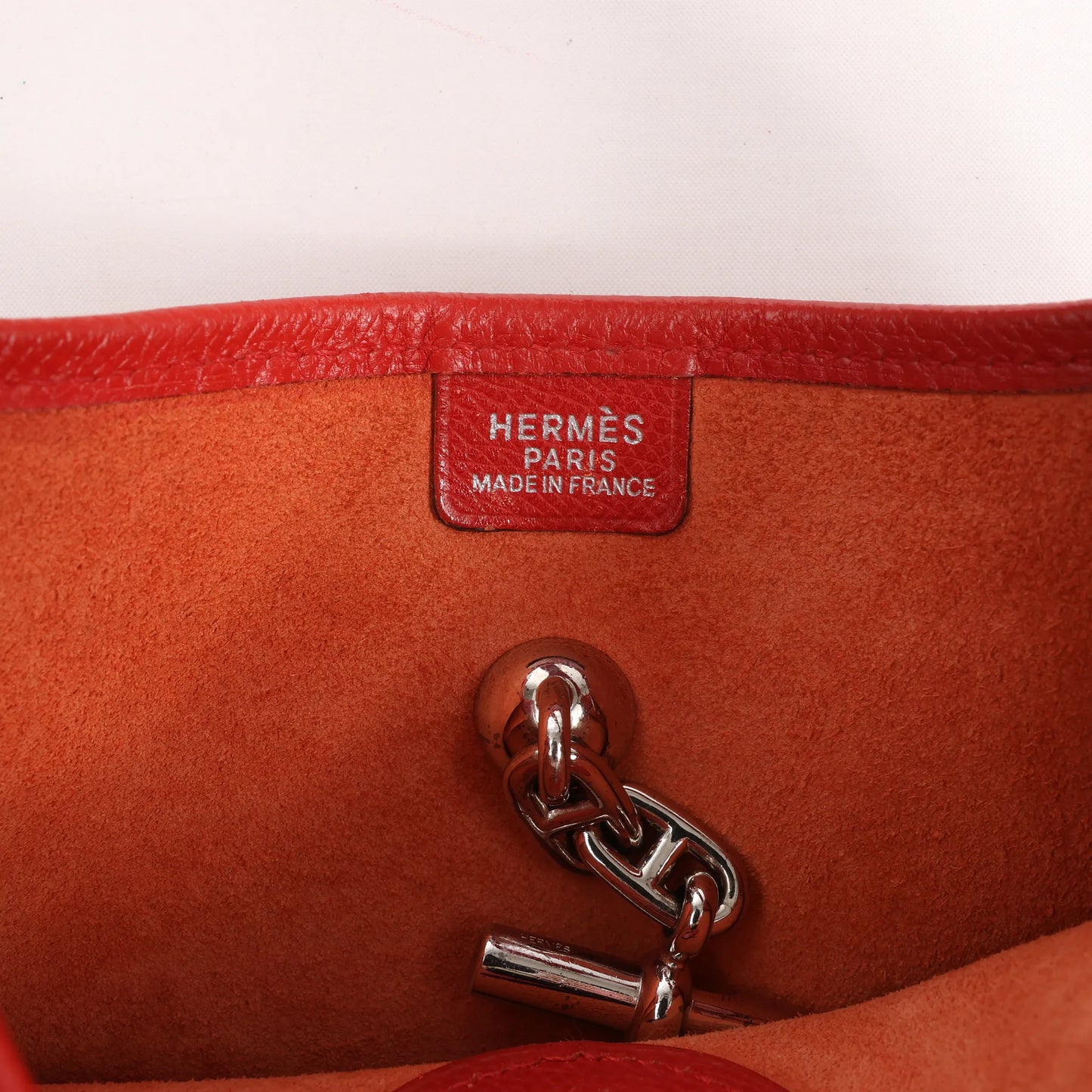 Hermes Vespa TPM Veau Epsom Shoulder Bag in Rouge vif □H: 2004