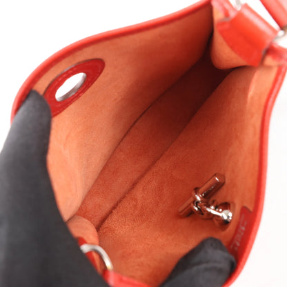 Hermes Vespa TPM Veau Epsom Shoulder Bag in Rouge vif □H: 2004