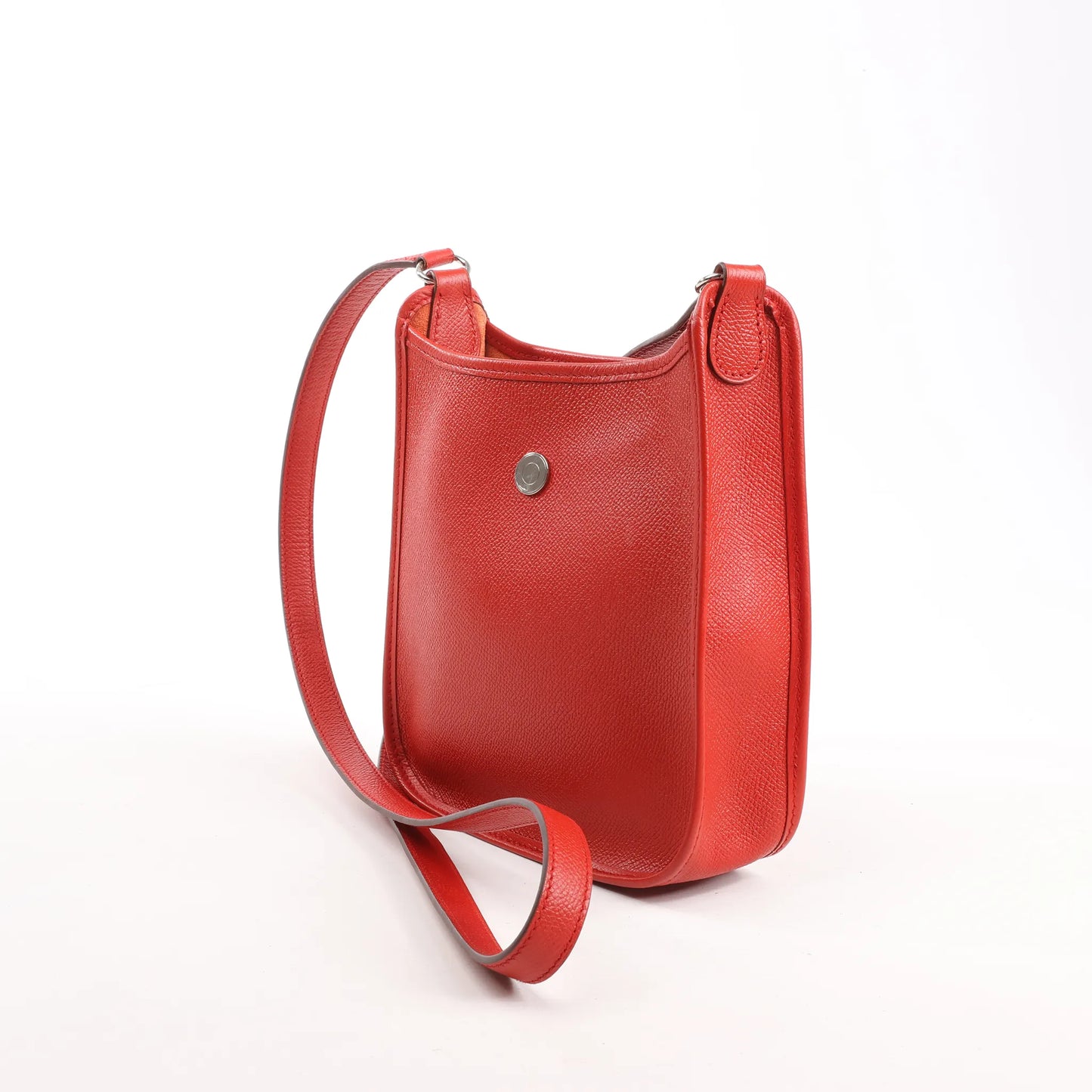 Hermes Vespa TPM Veau Epsom Shoulder Bag in Rouge vif □H: 2004