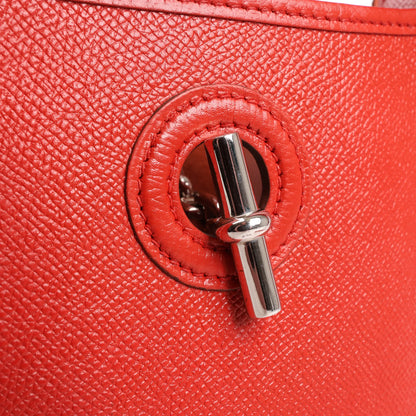 Hermes Vespa TPM Veau Epsom Shoulder Bag in Rouge vif □H: 2004