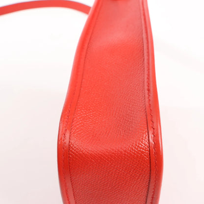 Hermes Vespa TPM Veau Epsom Shoulder Bag in Rouge vif □H: 2004