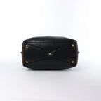 HERMES Victoria 43 Ardennes Handbag in Black ○G:1977