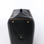 HERMES Victoria 43 Ardennes Handbag in Black ○G:1977