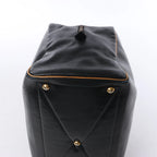 HERMES Victoria 43 Ardennes Handbag in Black ○G:1977