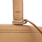 HERMES Victoria 43 Taurillon Clemence Handbag in Brown □L: 2008