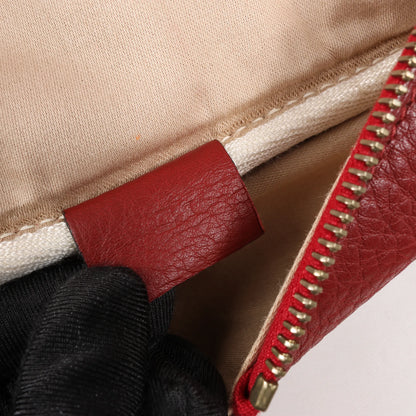 HERMES Victoria 43 Taurillon Clemence Gold Metal Fittings in Rouge H □D: 2000