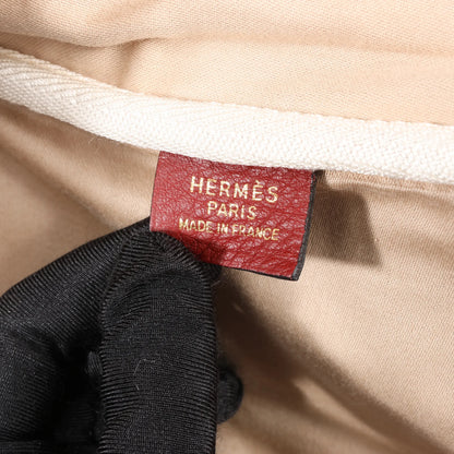 HERMES Victoria 43 Taurillon Clemence Gold Metal Fittings in Rouge H □D: 2000