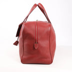 HERMES Victoria 43 Taurillon Clemence Gold Metal Fittings in Rouge H □D: 2000