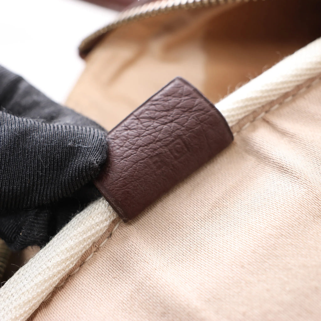 HERMES Victoria 50 Taurillon Clemence Handbag in Brown □C: 1999