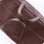 HERMES Victoria 50 Taurillon Clemence Handbag in Brown □C: 1999