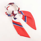 Hermès Carré 90 "Ex Libris" Silk handkerchief in Red