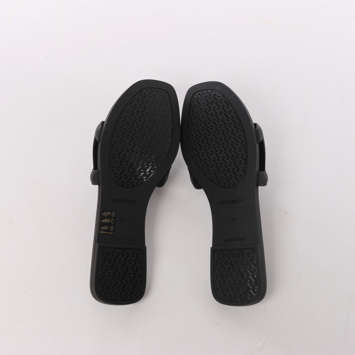 Sandalias de goma Rivage de HERMES en negro, talla 36 UE