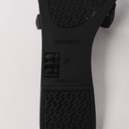 Sandalias de goma Rivage de HERMES en negro, talla 36 UE